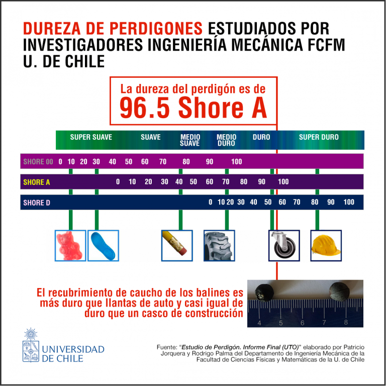 Balines usados por Carabineros están compuestos en un por 80% metales y otros elementos distintos a la goma