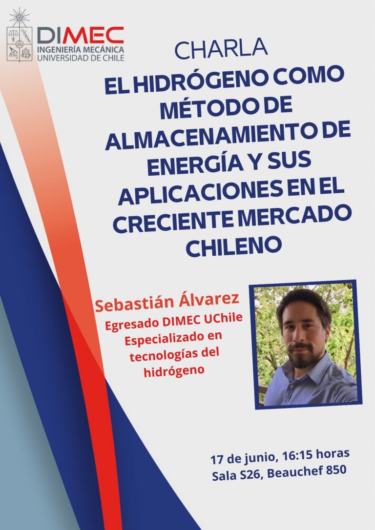 Charla «El hidrógeno como método de almacenamiento de energía y sus aplicaciones en el creciente mercado chileno”