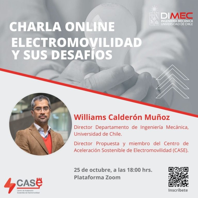 25 de octubre, 18:00 horas | Charla online «Electromovilidad y sus desafíos»