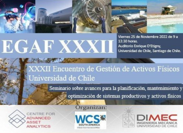 25 de noviembre, 09:00 horas | XXXII Encuentro de Gestión de Activos Físicos (EGAF)