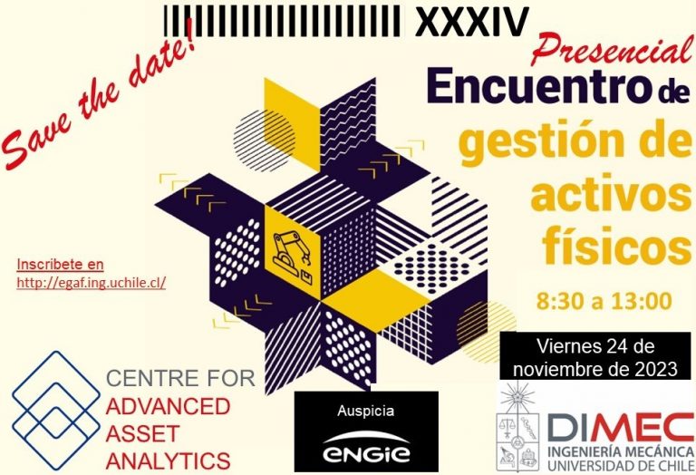 24 de Noviembre, 08:30 horas | XXXIV Encuentro de Gestión de Activos Físicos (EGAF)